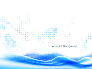 Abstract mosaic pattern pixel background with wave design