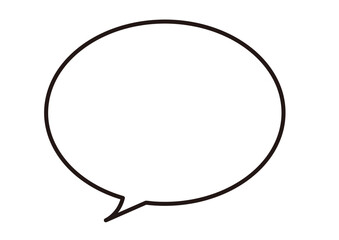 Simple round speech bubble