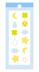 Cute sticker illustration