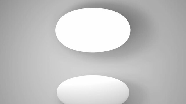 Abstract circular motion of cards rotating around center, seamless loop