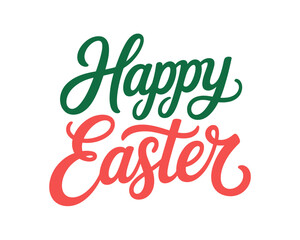 A colorful happy easter message in cursive script © MD REAJUL