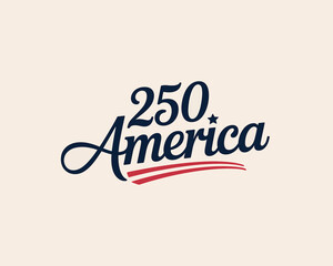 Logo for 250 america commemorative initiative