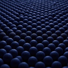Obraz premium Abstract macro view of a vast uniform grid pattern showing endless spherical forms repeating into infinity creating a minimalist design ,geometric ,layout ,abstract