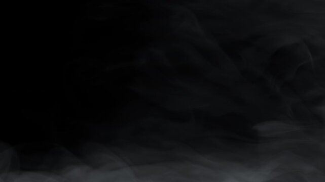 Part 4 - Realistic Smooth Smoke Waves Gliding Right 4K Transparent Overlay Alpha Channel.