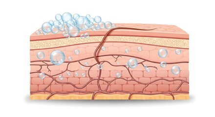 Anatomy of human skin layers