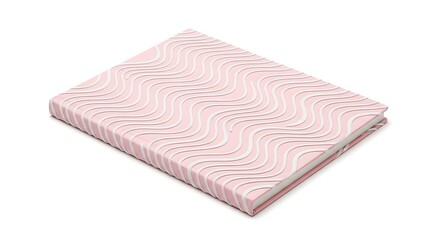 A folded pink and white blanket