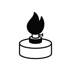 Camp Stove vector icon