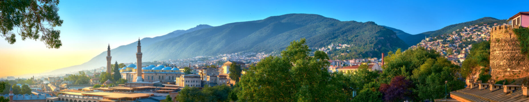 View of the city of Bursa
