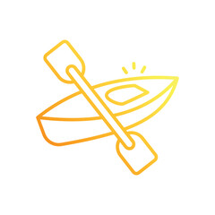 Canoe vector icon © Hexagon Designes