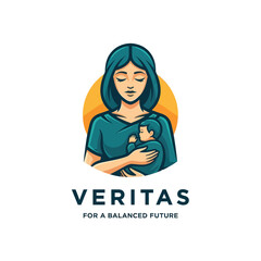 Mother Holding Baby in Her Arms.