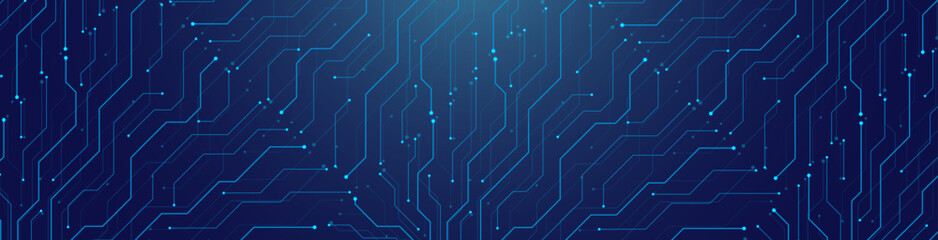Motherboard technology circuit board background texture design. Creative idea AI banner concept for internet technology. Digital motherboard concept for poster, cover, banner, header, web template