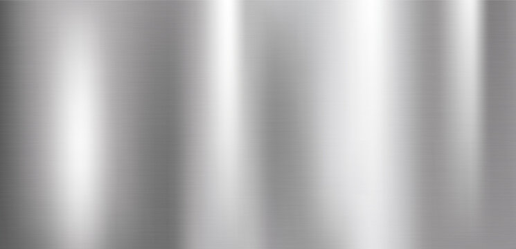 Brushed Stainless Steel Texture with Vertical Grain Silver material
