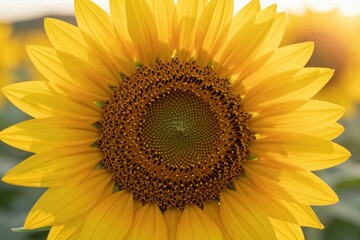 Obraz premium Sunflower blooms in a field during a sunny afternoon