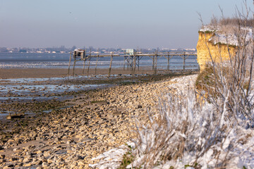 Baie de Yves sous la neige, Charente Maritime, France © jujud3100