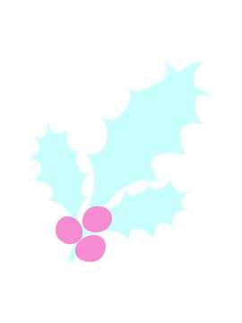 pixelize effect animation of holly leaves