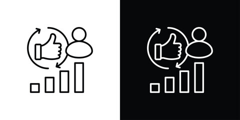 Popularity Icon Sheet Multiple Style Collection Isolated Vector