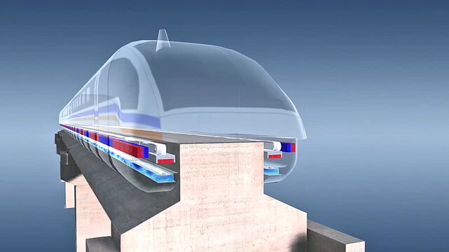 Maglev train principle of working