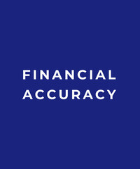 Obraz premium Financial Accuracy – Clean Typography Design 
