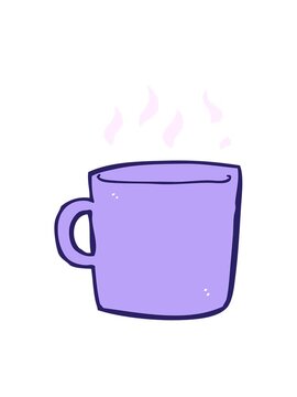 jiggle motion animation of hot cup of coffee
