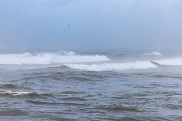 Casablanca, Morocco Large waves from the Atlantic Ocean pounding the shoreline. © Alexander
