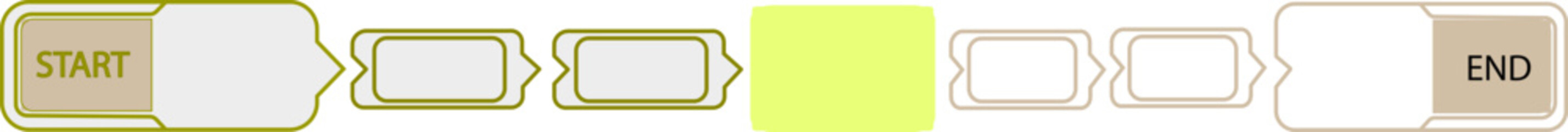 Flowchart Start and End Buttons with Arrow Shape start end flowchart with highlighted route supply chain