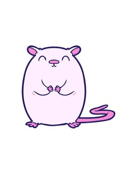 jumping motion animation of cartoon mouse