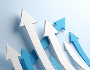 Fl&egrave;che croissance