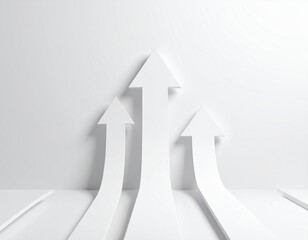 Fl&egrave;che croissance