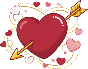 vector illustration of a valentine background