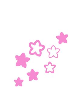 blinking radial lines animation of multiple flowers form a japnese floral pattern design