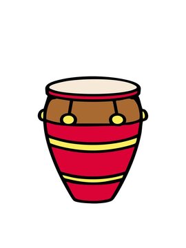 bobbing motion animation of brazilian repinique carnival drum