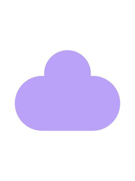 splitting motion animation of cartoon raincloud