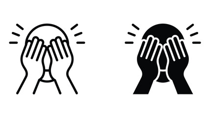 Obraz premium Anxiety icon for mental health rank levels, stress severity rating system, emotional disorder status indicator, psychology awareness concept