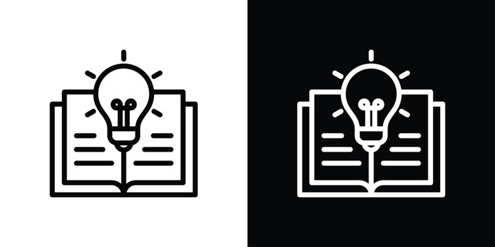 Study Icon Sheet Black And White