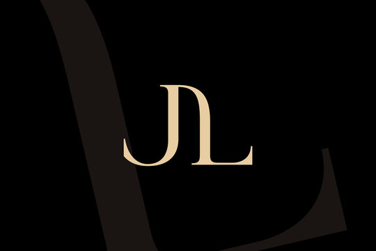 JL or LJ letter logo icon design. Classic style luxury initials monogram.
