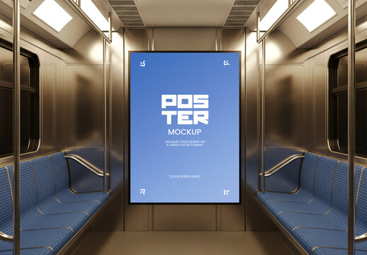 Subway Interior Poster Mockup