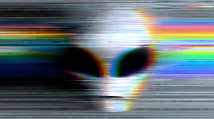 Abstract blur alien background