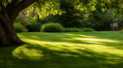 Obraz premium Private Estate with Luxury Lawn Treatment