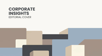 Corporate Editorial Cover Abstract Vector Background