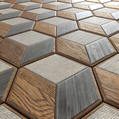 Wooden cube and box texture background