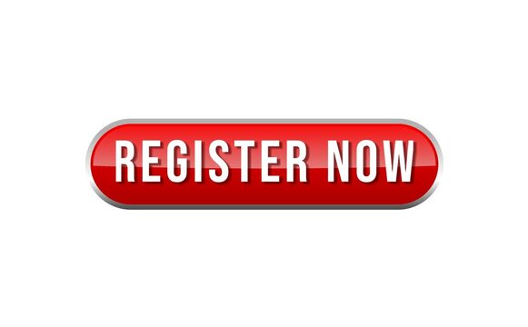 Click on Register Now button, push a button by arrow cursor, membership registration, footage with transparent background 