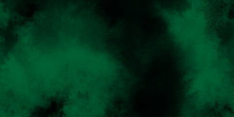 Fototapeta premium abstract cloud and vapor texture background. Black and Green smoke aquarelle smudge illustration smooth grungy smokey light green colors ink glow. green color powder explosion