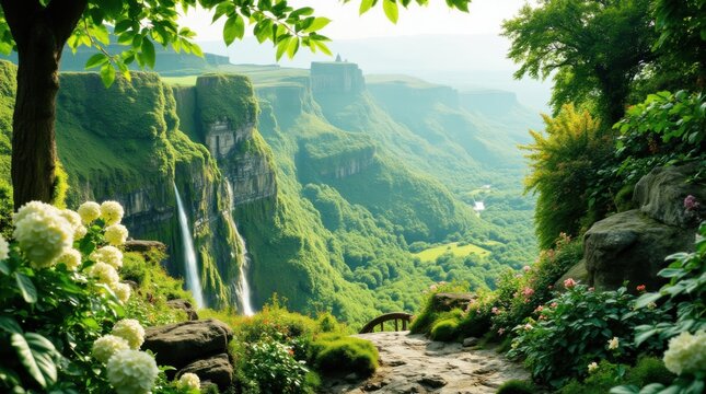 Experience the charm of a magical emerald city set in a vibrant springtime. 
