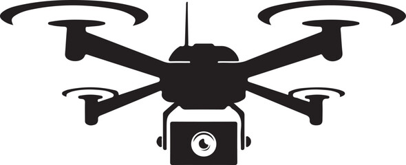 Black vector illustration of a military hammer and sickle silhouette isolated on a white sky background with a transport aircraft and war helicopter fly icon