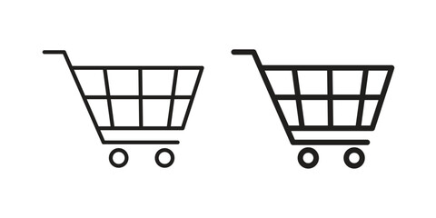 Shopping icon. Trendy Flat style for graphic design, Website, UI. EPS10