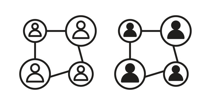 Social network icon. Trendy Flat style for graphic design, Website, UI. EPS10