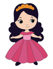 Fototapeta premium Little fairy smiling isolated on white background