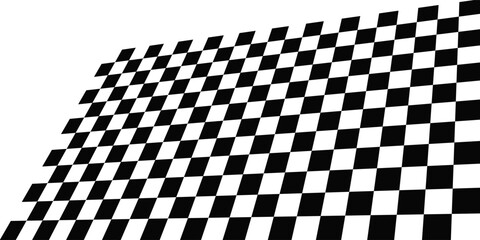 Obraz premium Black and white checkered pattern, Checkerboard seamless pattern