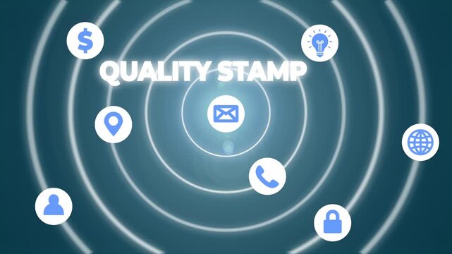 Handwriting text Quality Stamp. Conceptual photo Seal of Approval Good Impression Qualified Passed Inspection