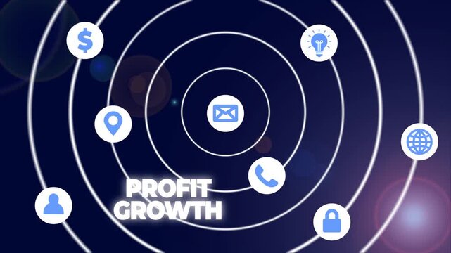 Handwriting text Profit Growth. Conceptual photo Objectives Interrelation of Overall Sales Market Shares